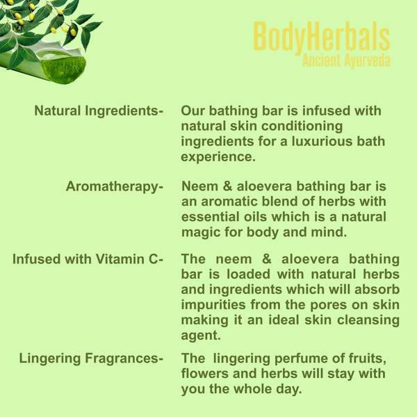 Bodyherbals Pure Neem & Aloe Vera Bathing Bar