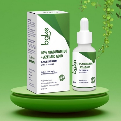 Bake 10% Niacinamide & Azelaic Acid Face Serum With Vitamin E