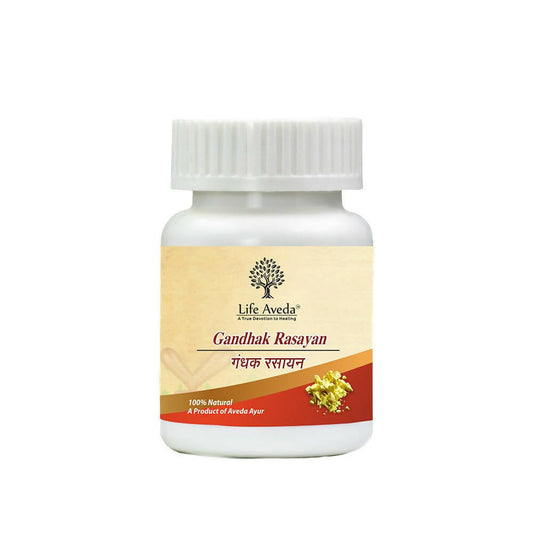 Life Aveda Gandhak Rasayan Tablets 