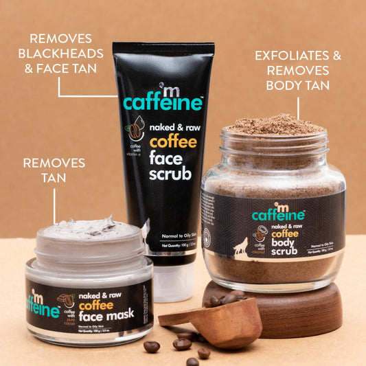 mCaffeine Coffee De-Tan Kit - Remove Tan & Dead Skin