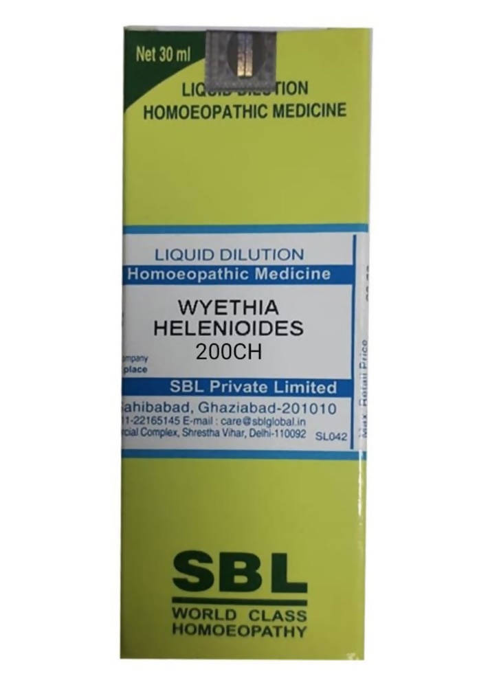 SBL Homeopathy Wyethia Helenioides Dilution