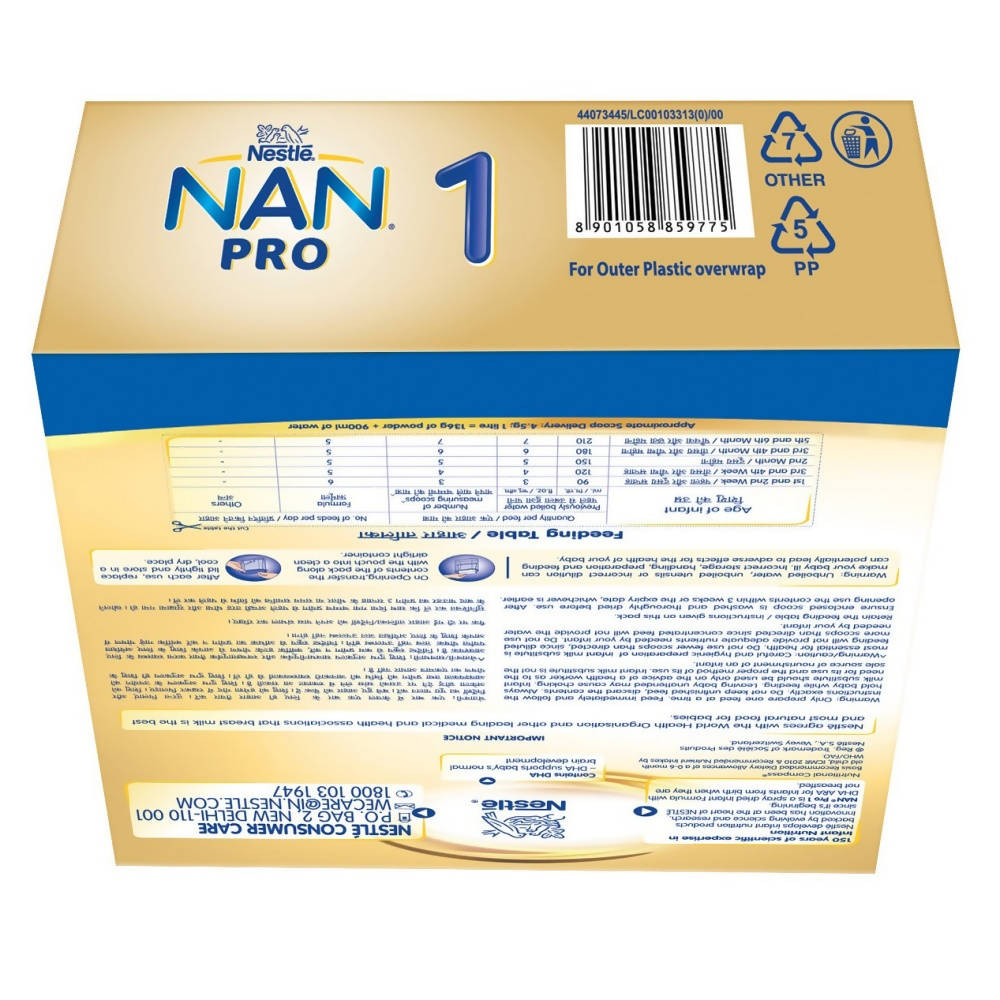 Nestle Nan Pro 1 Infant Formula Powder Upto 6 months Stage 1