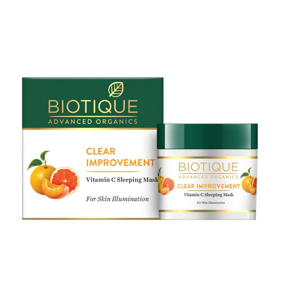 Biotique Advanced Organics Clear Improvement Vitamin C Sleeping Mask TrueCureN