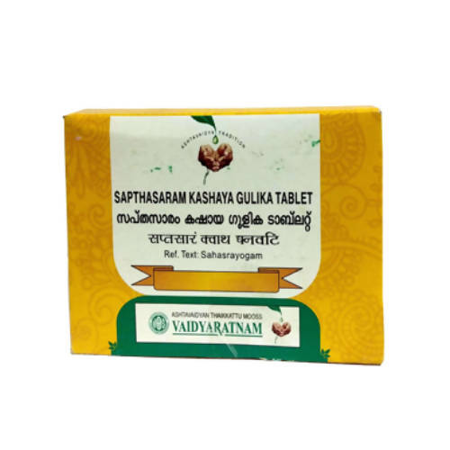 Vaidyaratnam Sapthasaram Kashaya Gulika Tablets