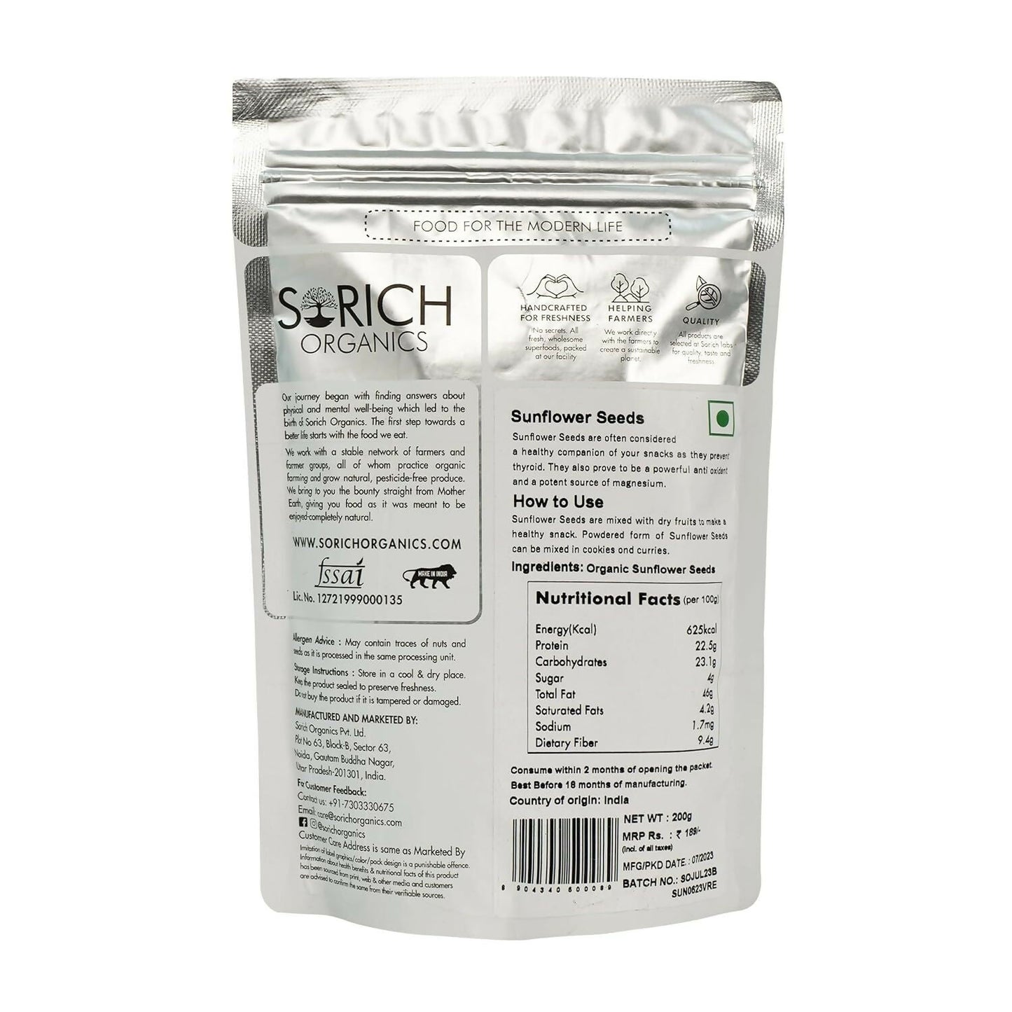 Sorich Organics Raw Pumpkin Seeds