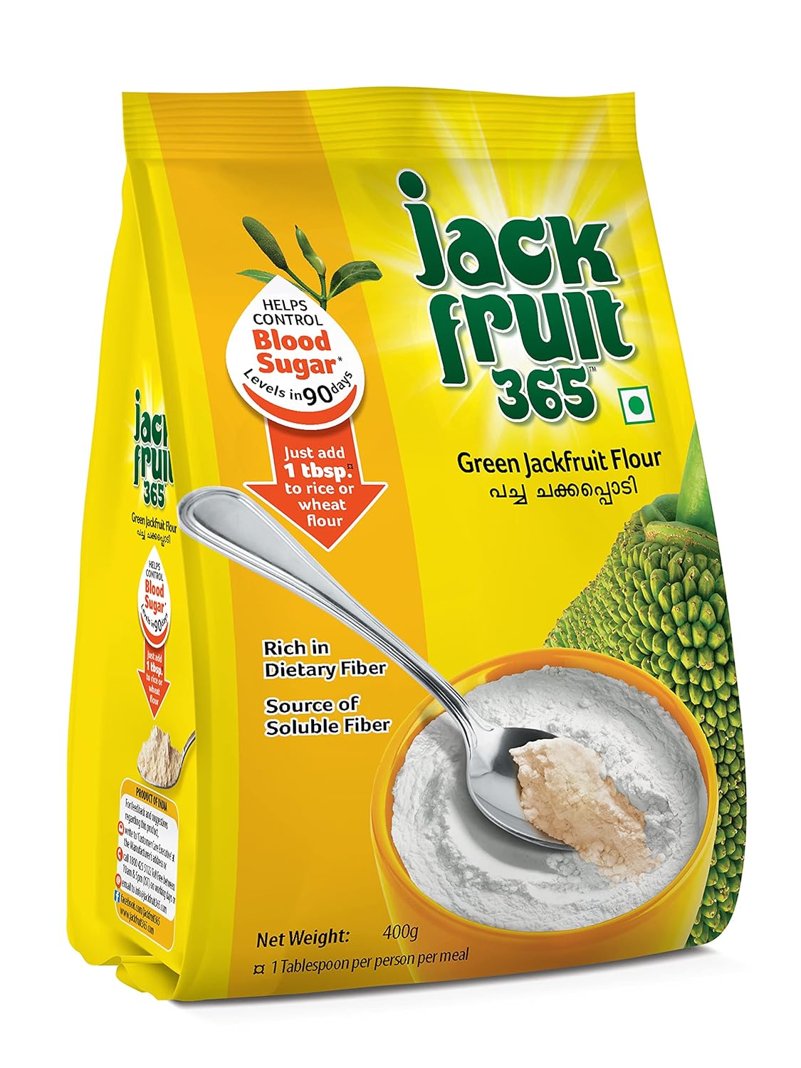 Green Jackfruit Flour 365 Vegan-Friendly, Gluten-Free Flour for Weight Management