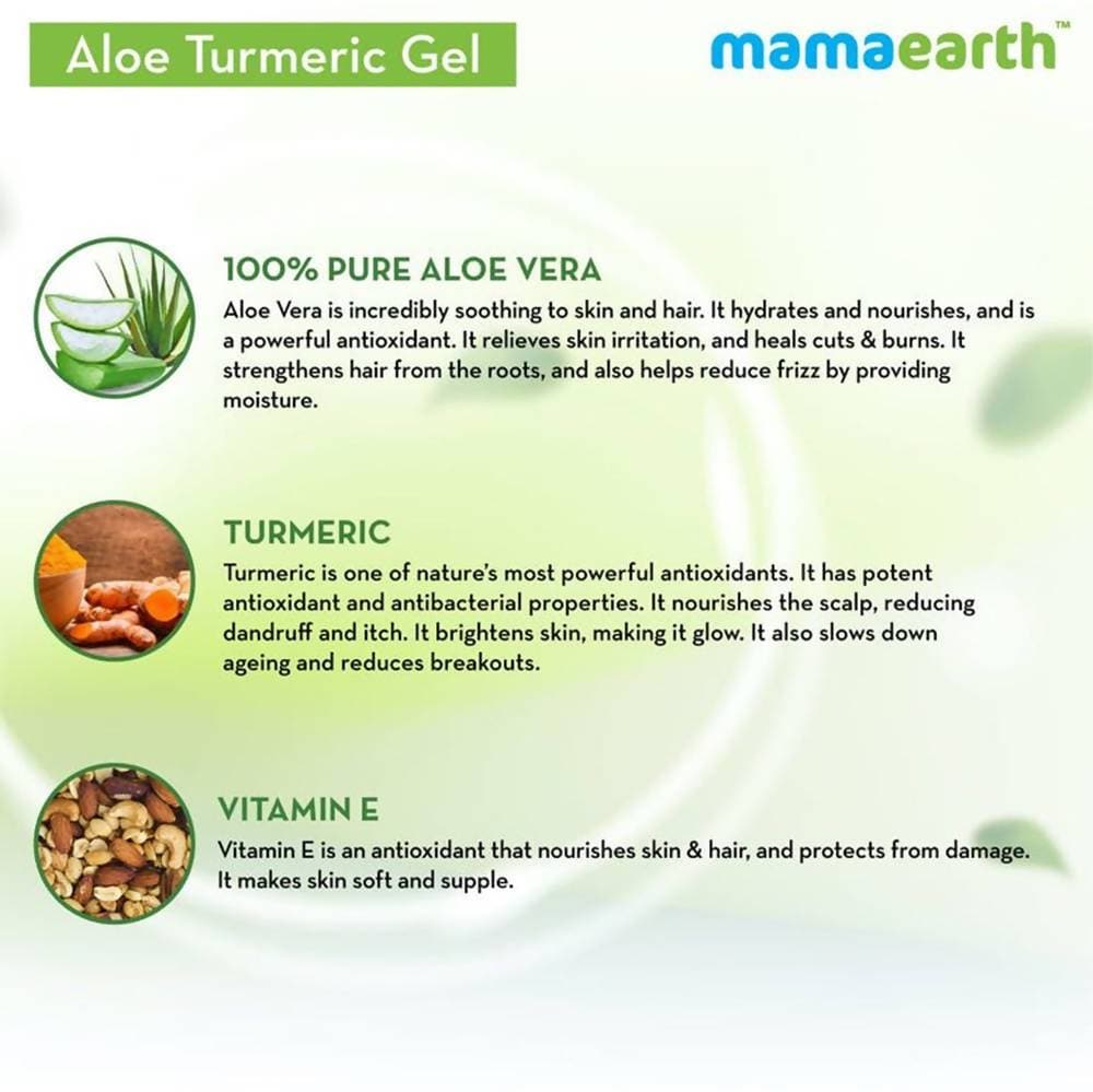 Mamaearth Aloe Turmeric Gel For Skin & Hair