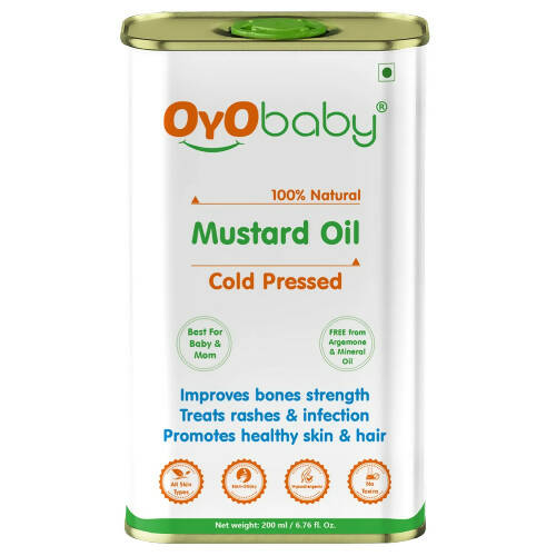 Oyo Baby Natural Mustard Oil Cold Pressed, Australia, Canada 