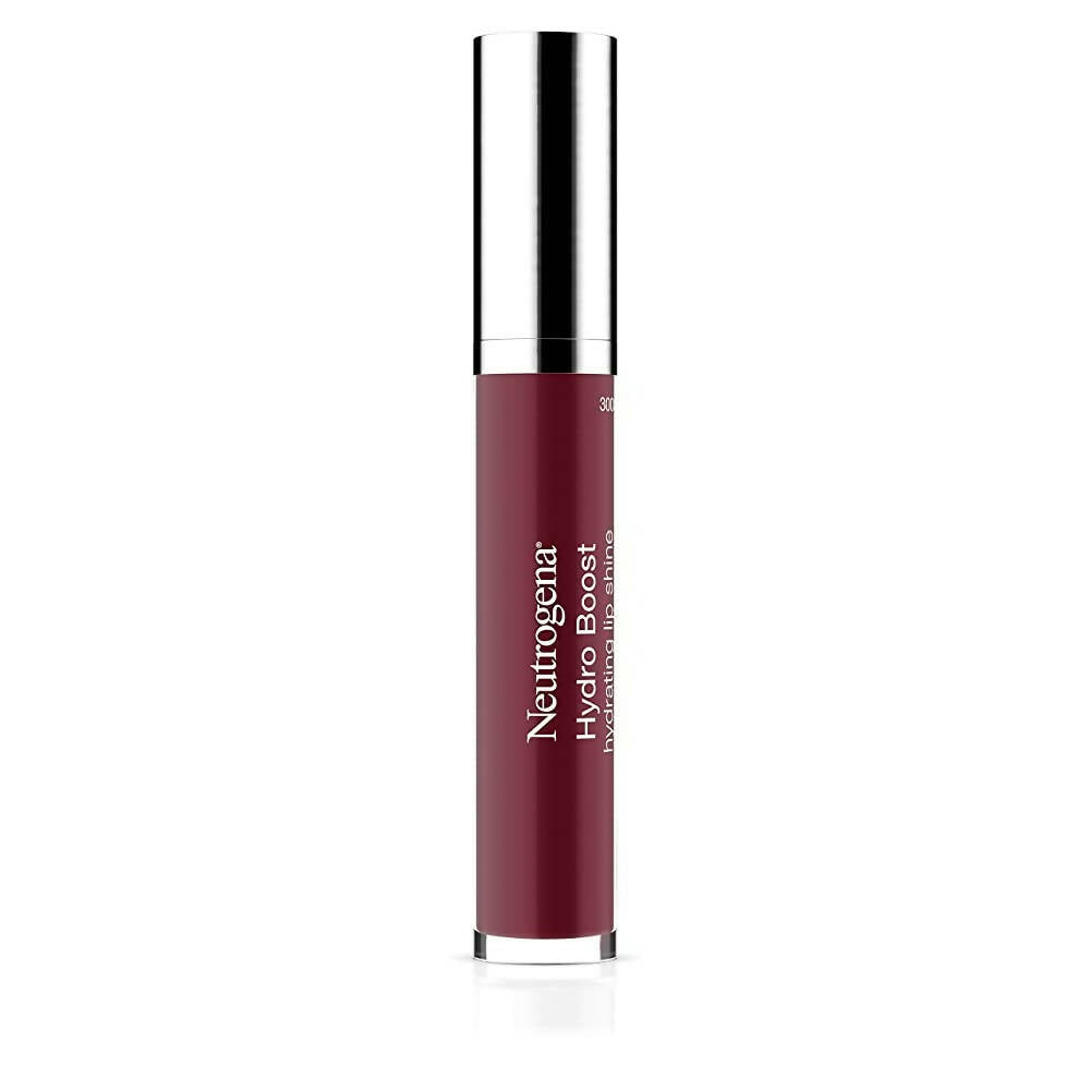 Neutrogena Hydro Boost Hydrating Lip Shine, 100 Soft Mulberry Color TrueCure