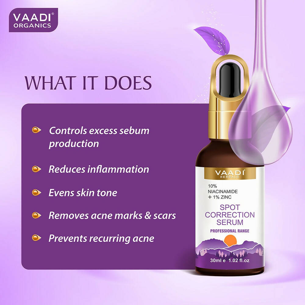 Vaadi Herbals Spot Correction Serum With 10 % Niacinamide & 1% Zinc