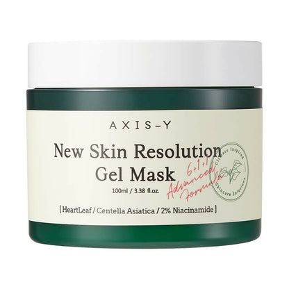 AXIS-Y New Skin Resolution Face Gel Mask, Korean Skincare   