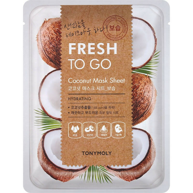 Tonymoly Fresh To Go Coconut Mask Sheet Hydrating TrueCure