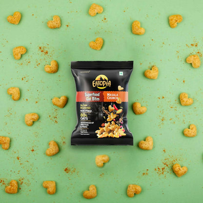 Eatopia Superfood Oats Bites - BBQ & Masala Crunch Combo