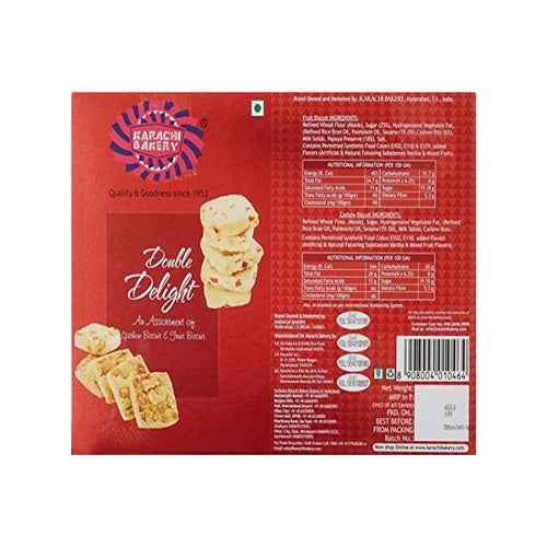 Karachi Bakery Double Delight Fruit Biscuit with Cashew