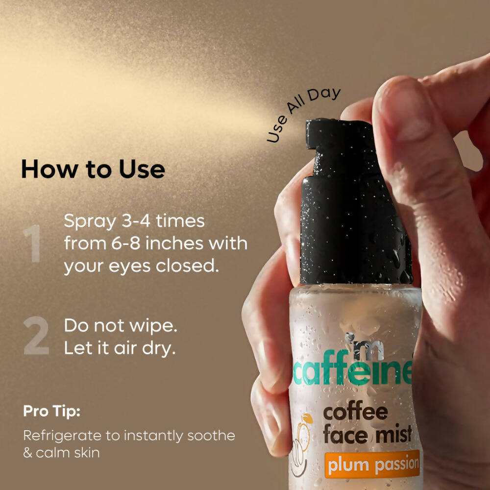 mCaffeine Plum Passion Hydrating Coffee Face Mist