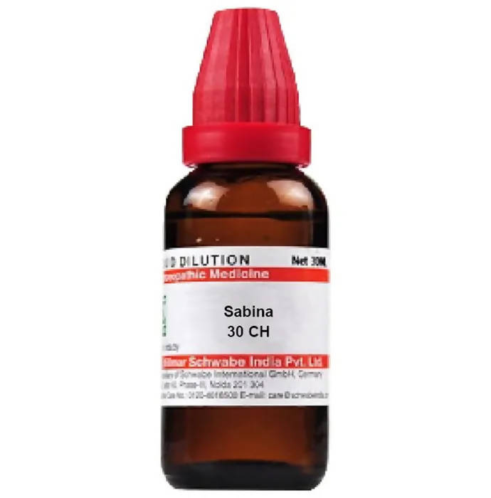 Dr. Willmar Schwabe India Sabina Dilution  