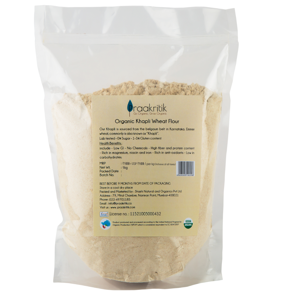 Praakritik Organic Khapli Wheat Atta