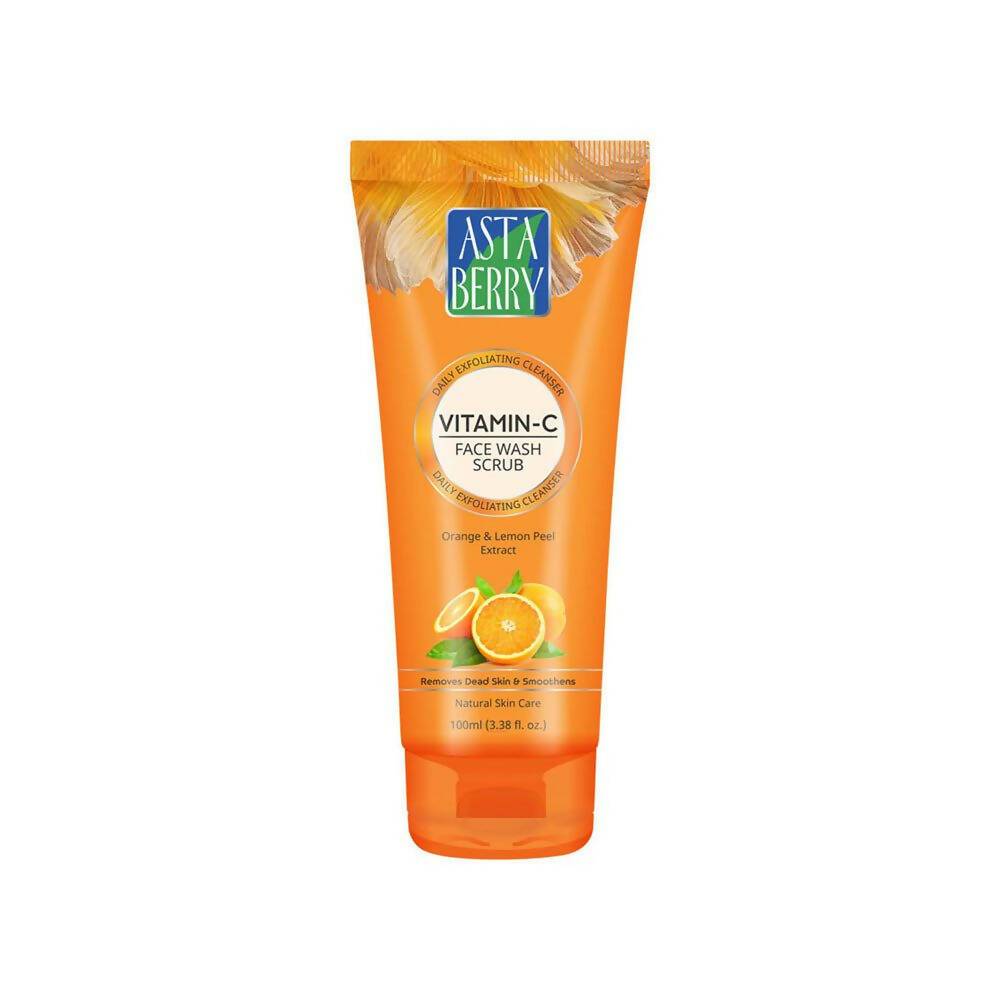 Astaberry Vitamin C Face Wash Scrub-Daily Exfoliating Cleanser 