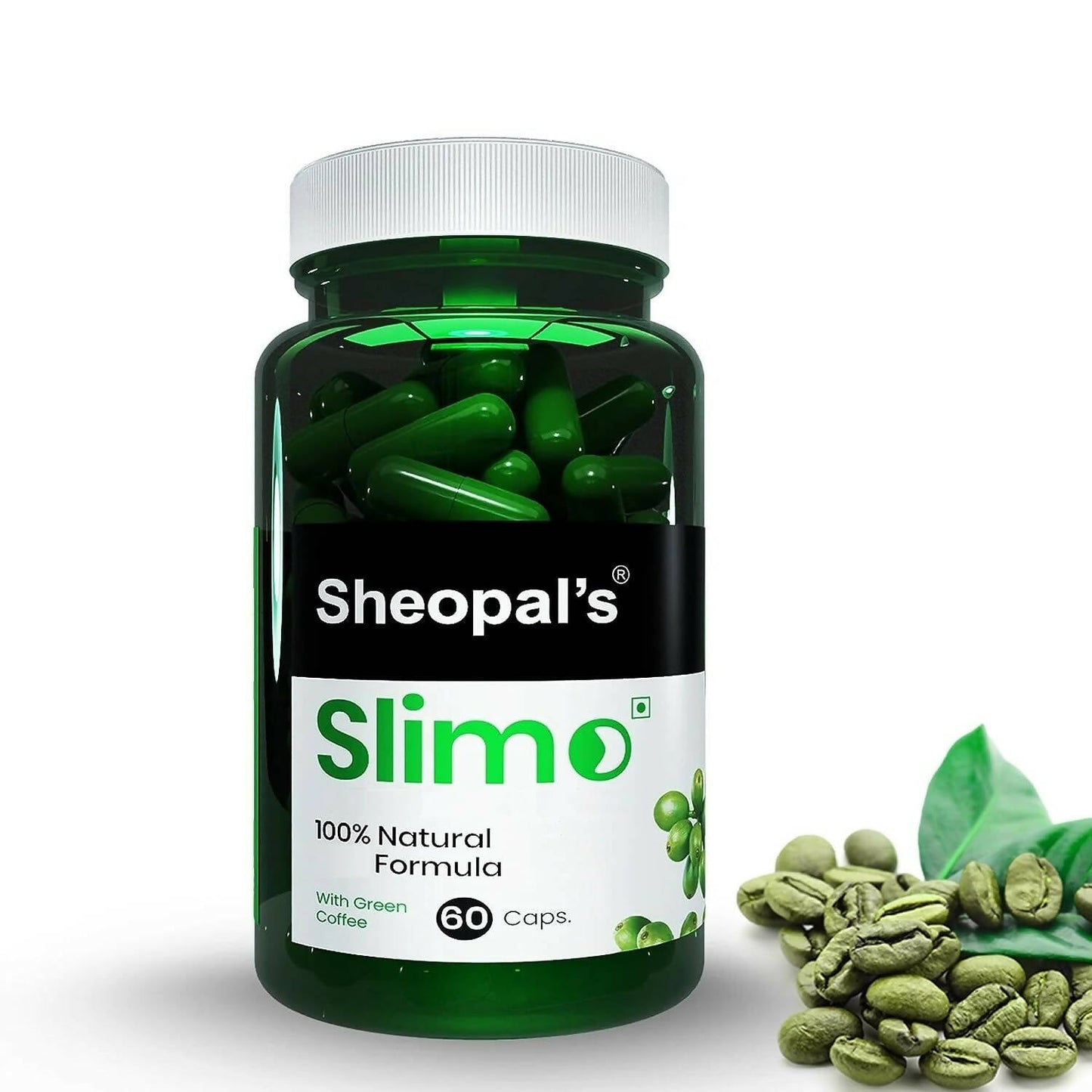 Sheopal's Slimo Pure & Natural Green Coffee Extract Capsules TrueCure