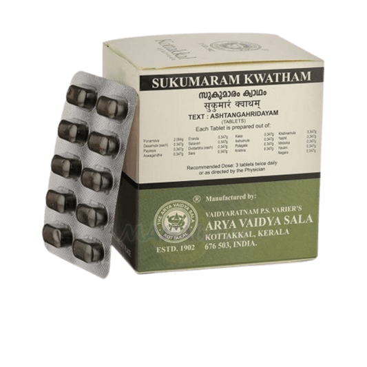 Kottakkal Arya Vaidyasala Sukumaram Kwatham (Tablet)