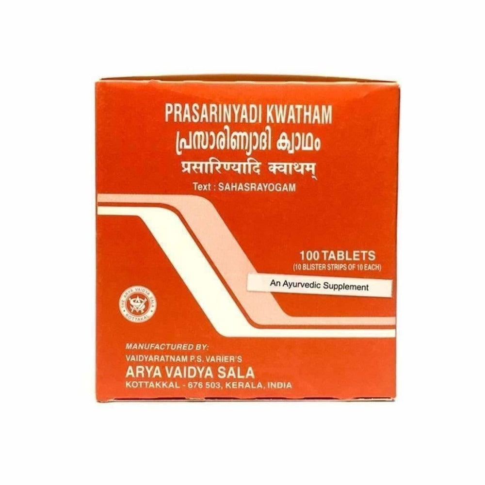 Kottakkal Arya Vaidyasala - Prasaranyadi Kwatham (10 strips each 10 Tablet)