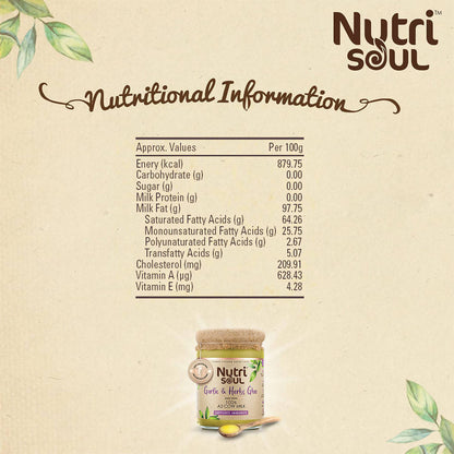 Nutrisoul Garlic & Herbs Ghee