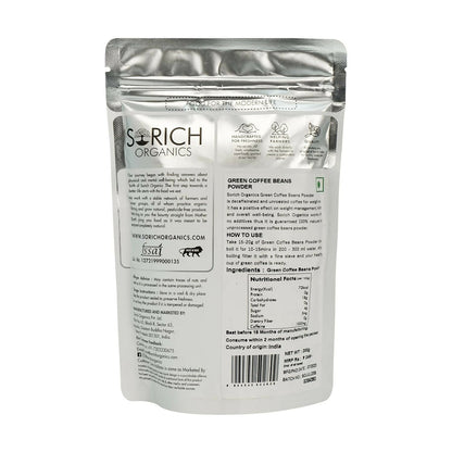 Sorich Organics 100% Pure & Natural Green Coffee Beans Powder