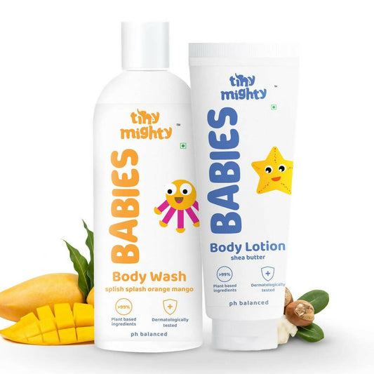 Tiny Mighty Baby Body Wash And Body Lotion Combo, Australia, Canada 