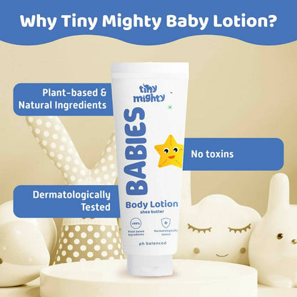 Tiny Mighty Baby Body Lotion And Massage Oil Combo