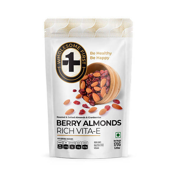 Wholesome First Roasted & Salted Berry Almonds TrueCure