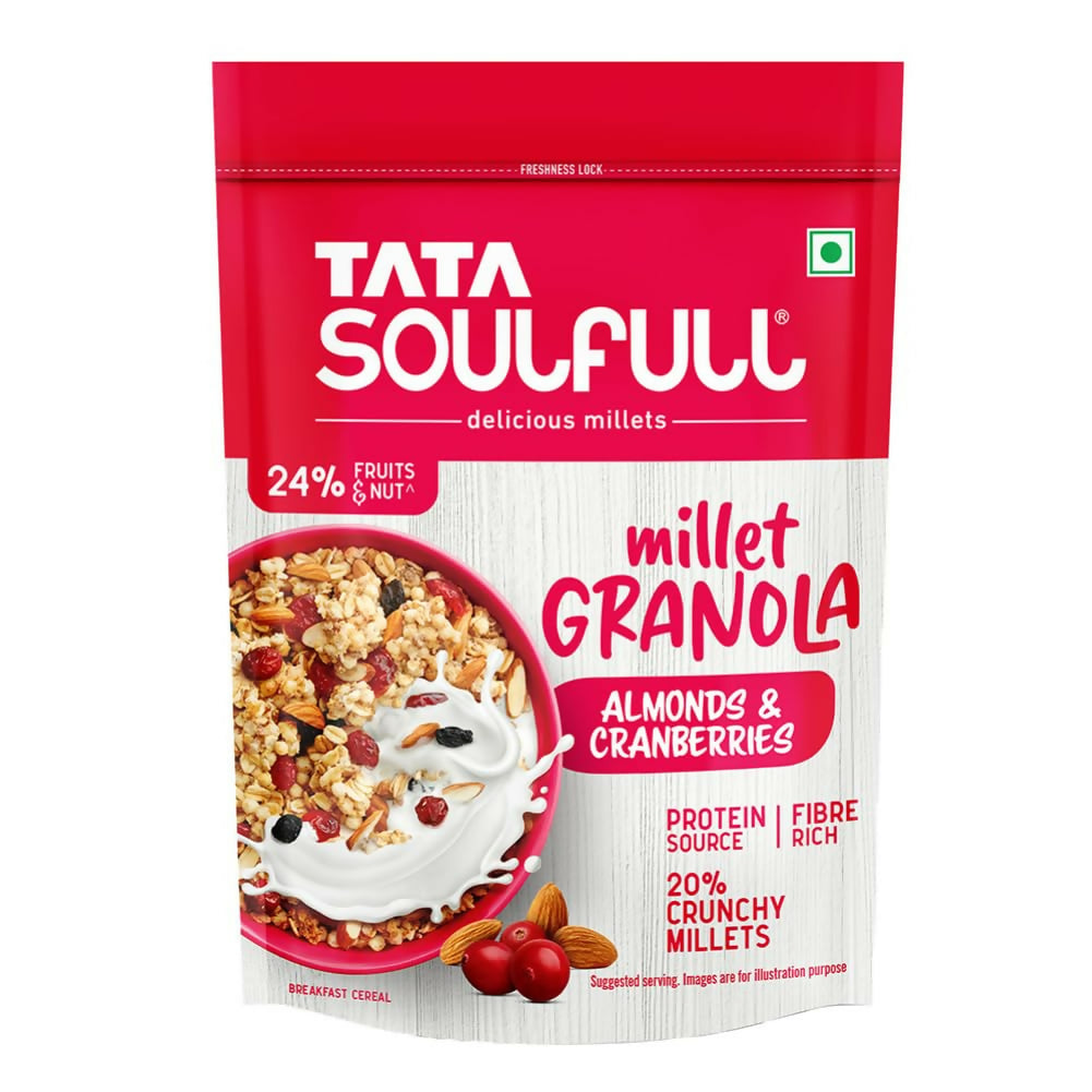 Tata Soulfull Millet Granola (Almonds & Cranberries) TrueCure