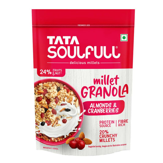 Tata Soulfull Millet Granola (Almonds & Cranberries) TrueCure