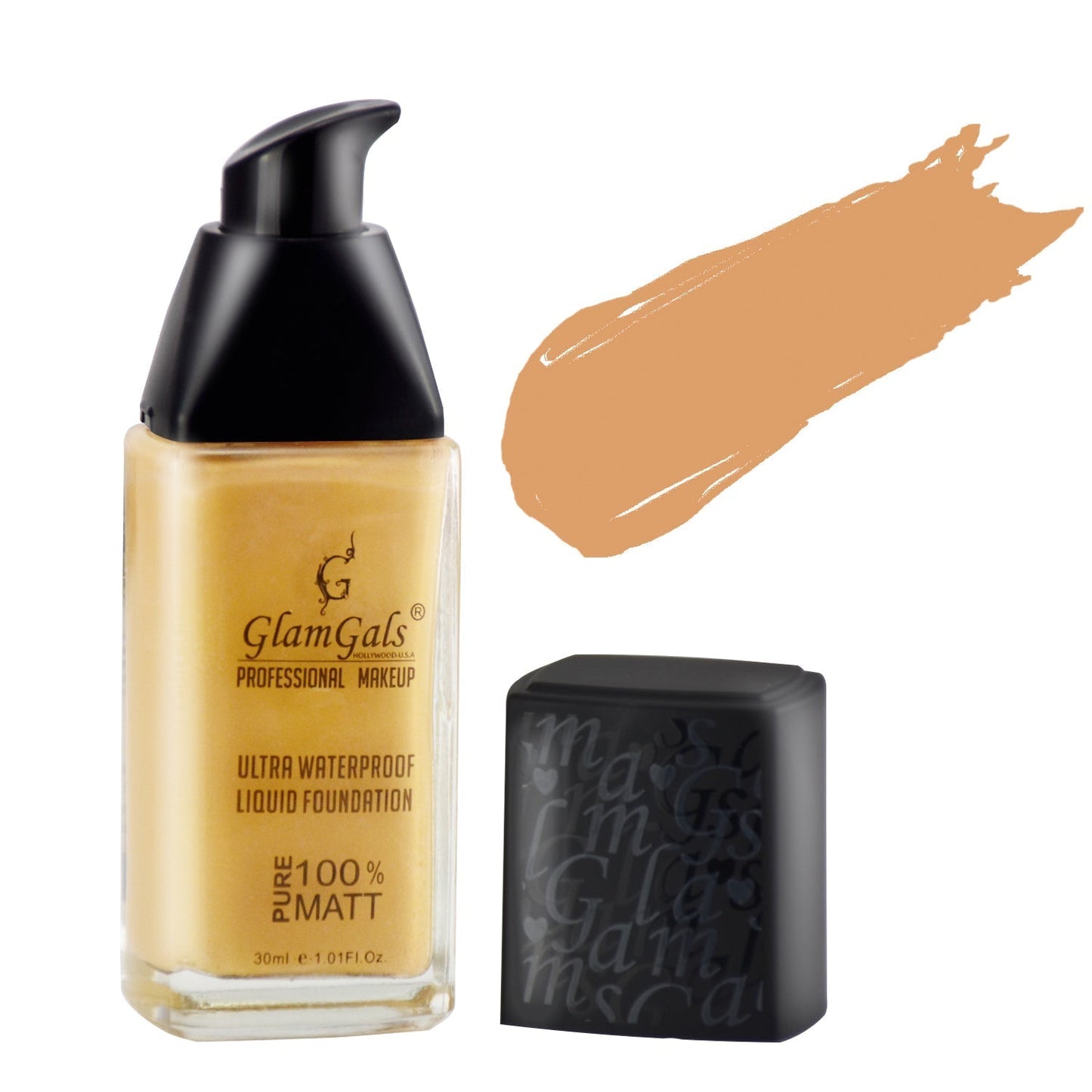 Glamgals Hollywood-U.S.A Ultra Water Proof Liquid Foundation, Warm Nude - BUDNE