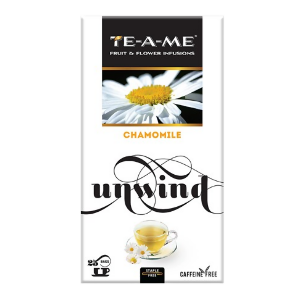 TE-A-ME Unwind Chamomile Herbal Tea Bags TrueCure