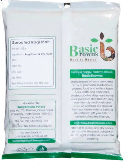 BasicBrowns Sprouted Ragi Malt