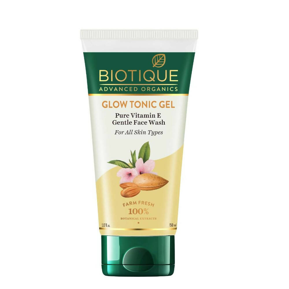 Biotique Glow Tonic Gel Pure Vitamin E Gentle Face Wash TrueCure