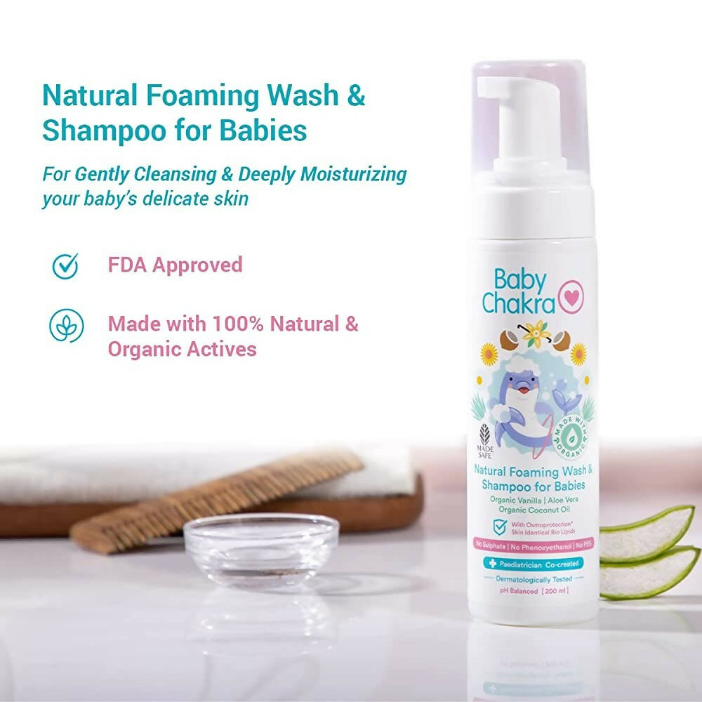 BabyChakra Natural Foaming Wash & Shampoo For Babies