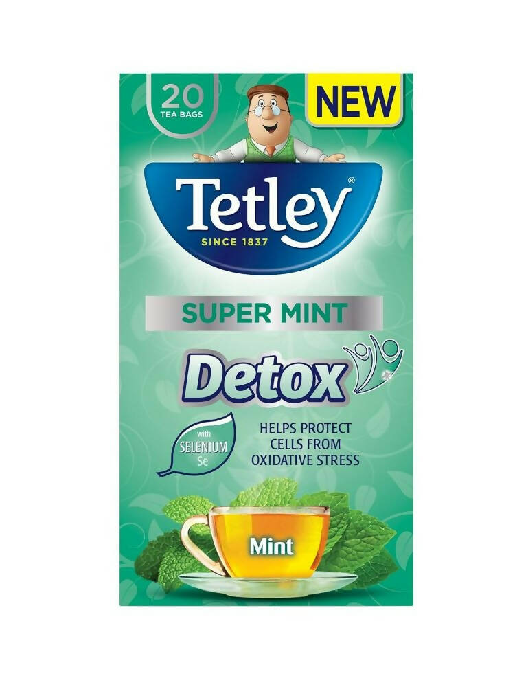 Tetley Super Mint Detox Tea Bags   