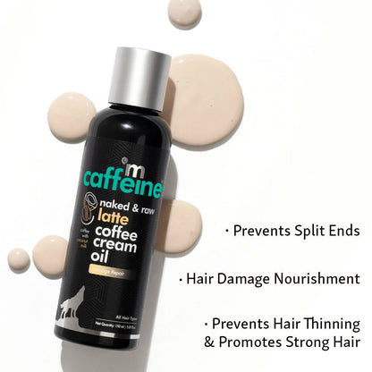 mCaffeine Naked & Raw Latte Coffee Scalp & Hair Cream Oil