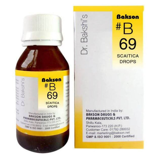 Buy Bakson's natural remedy  B69 Sciatica Drop Online in USA from Chaijava. Fast shipping available.
