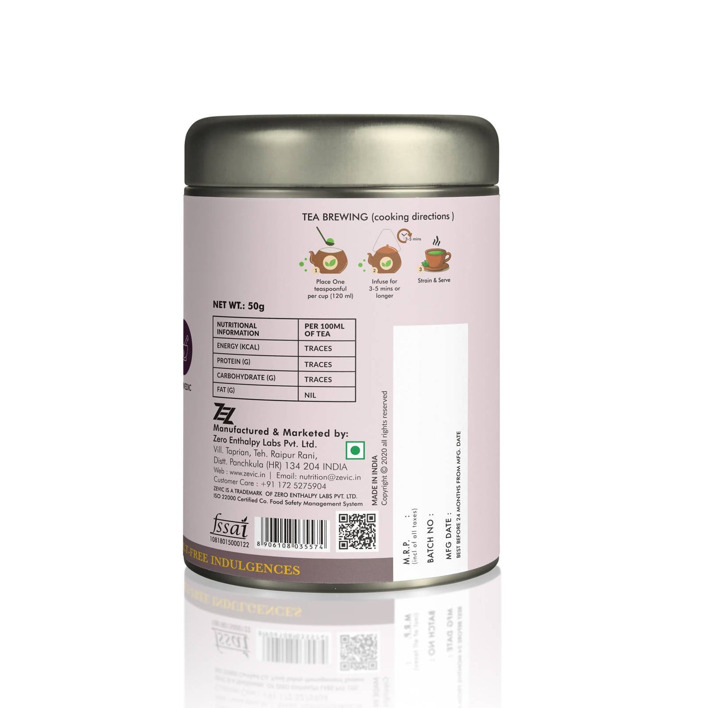 Zevic Premium Rose Herbal Green Tea