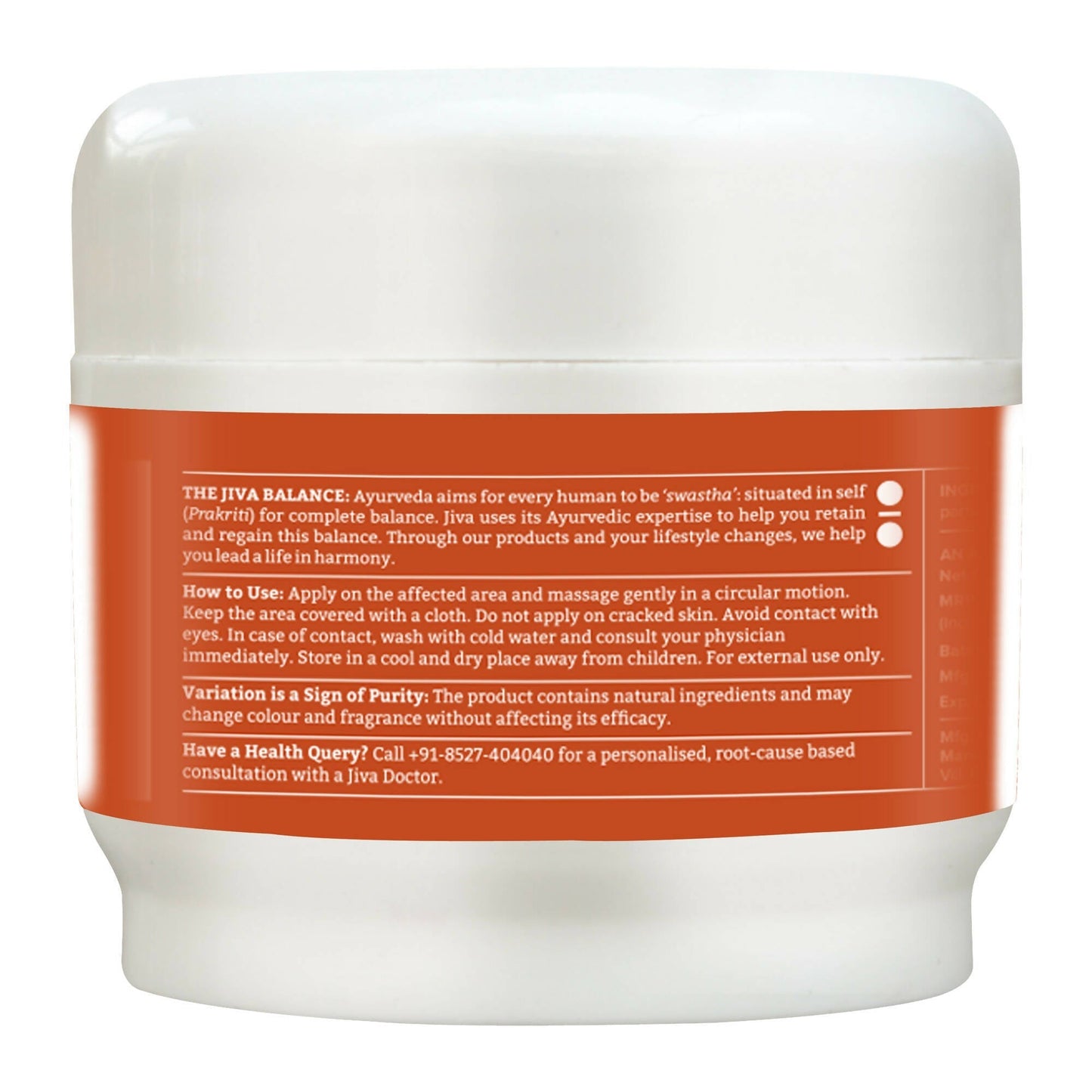 Jiva Ayurveda Pain Calm Balm