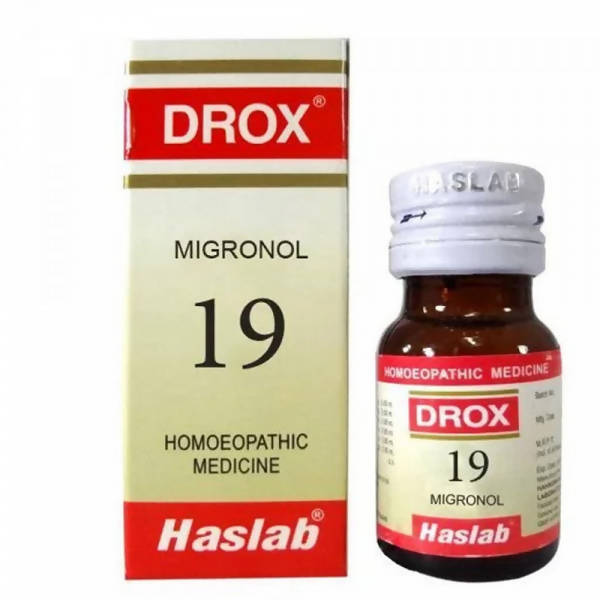 Haslab Homeopathy Drox 19 Migronol Drops 