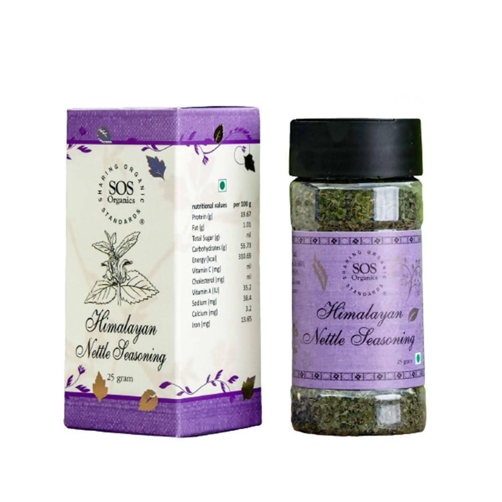 SOS Organics Himalayan Nettle Seasoning, Australia, Canada 