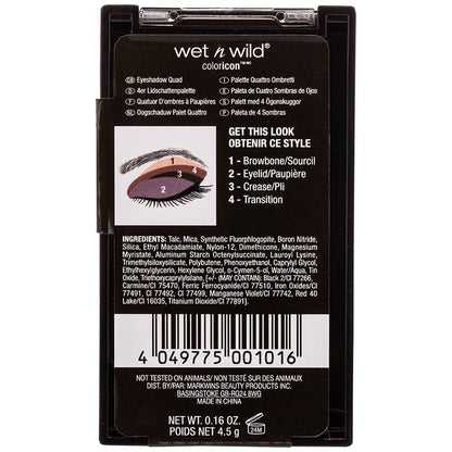 Wet n Wild Color Icon Eyeshadow Quad - Silent Treatment