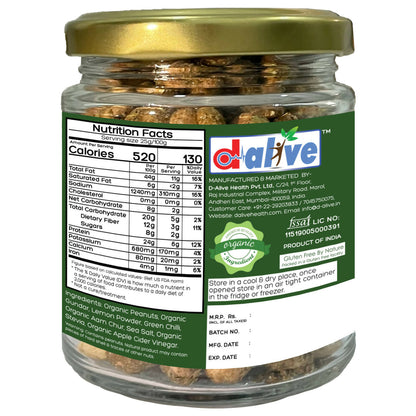 D-Alive Honestly Organic Activated Lime & Chilli Peanuts