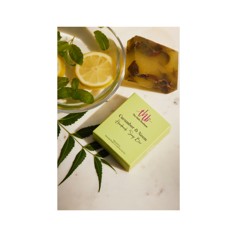 The Herb Boutique Cucumber And Neem Glycerine Soap Bar 