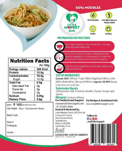 Little Moppet Foods Soya Noodles