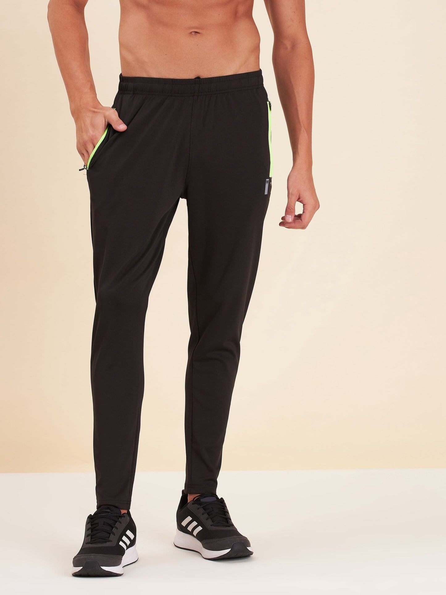 Lyush - Mascln Men's Black Dry Fit Stretchable Slim Track Pants -  buy in usa 