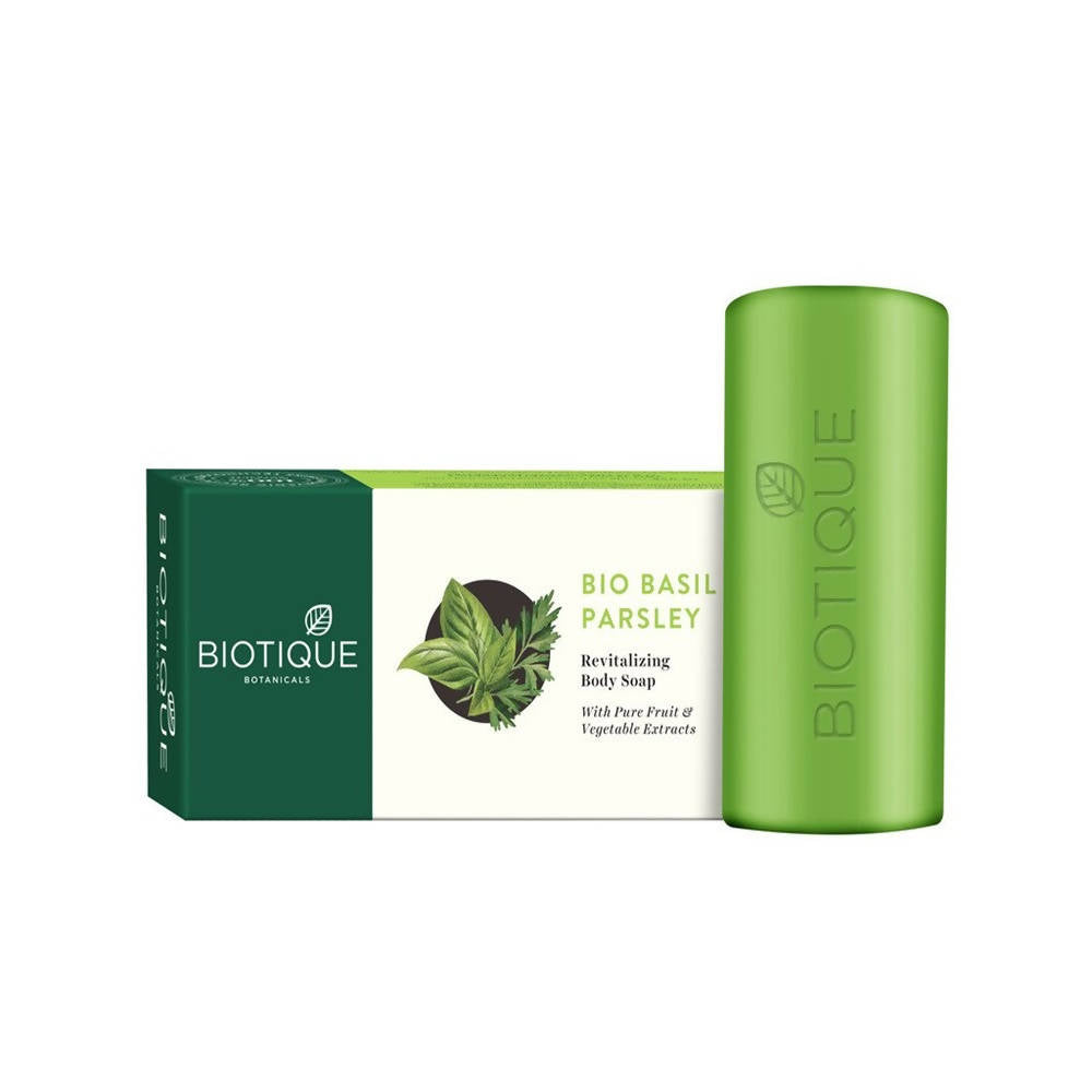 Biotique Advanced Ayurveda Bio Basil & Parsley Revitalizing Body Soap